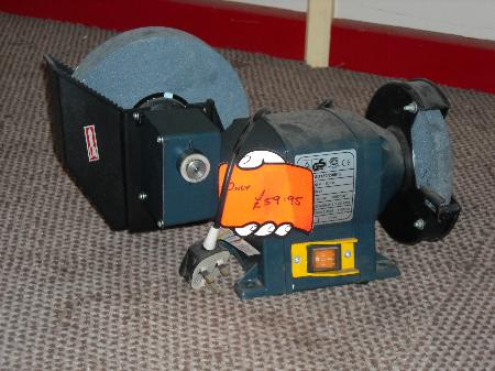 6" Bench Grinder with 8" Whetstone